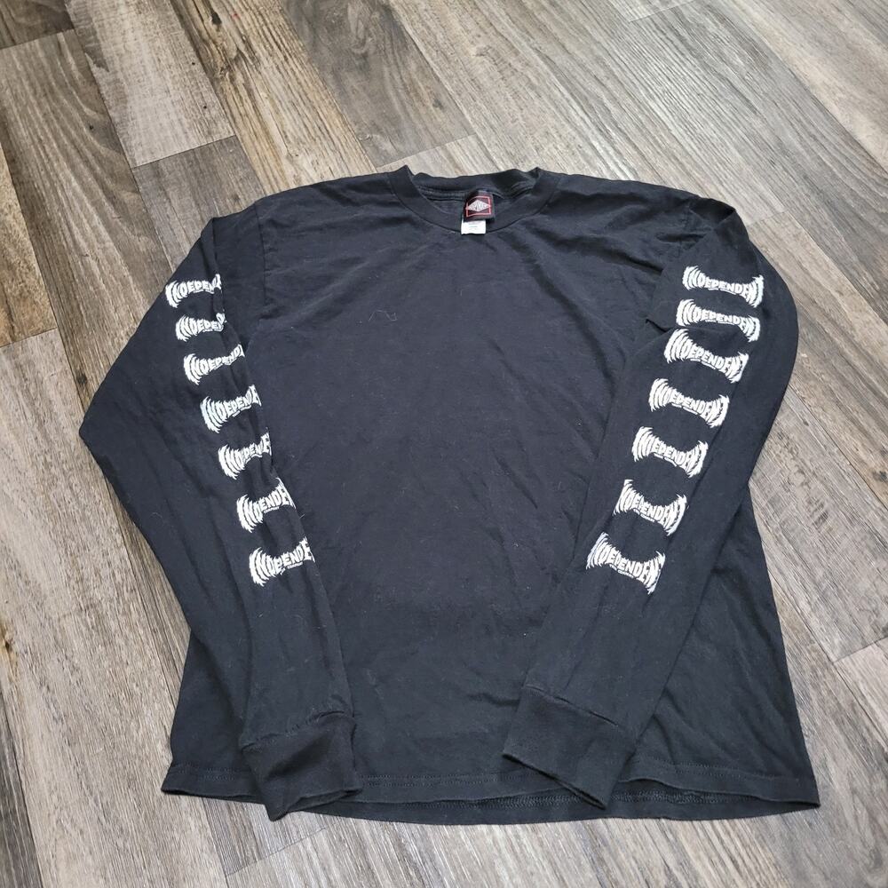 Vintage NHS Independent Truck Company Men's Medium Skater Long Sleeve Black